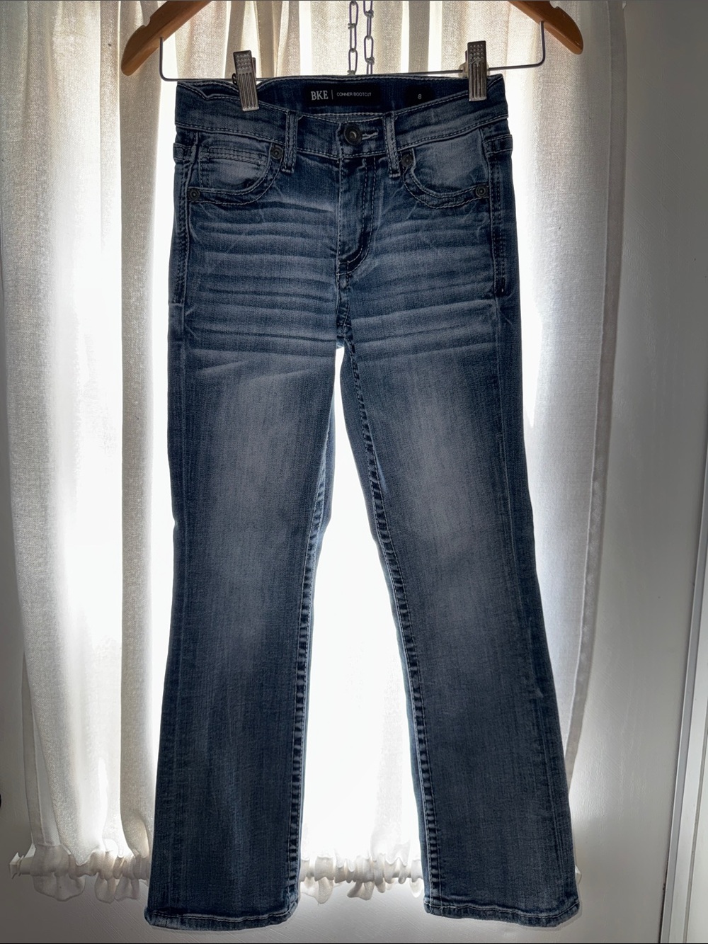 BKE Boys Conner Bootcut Jeans - Blue Denim
